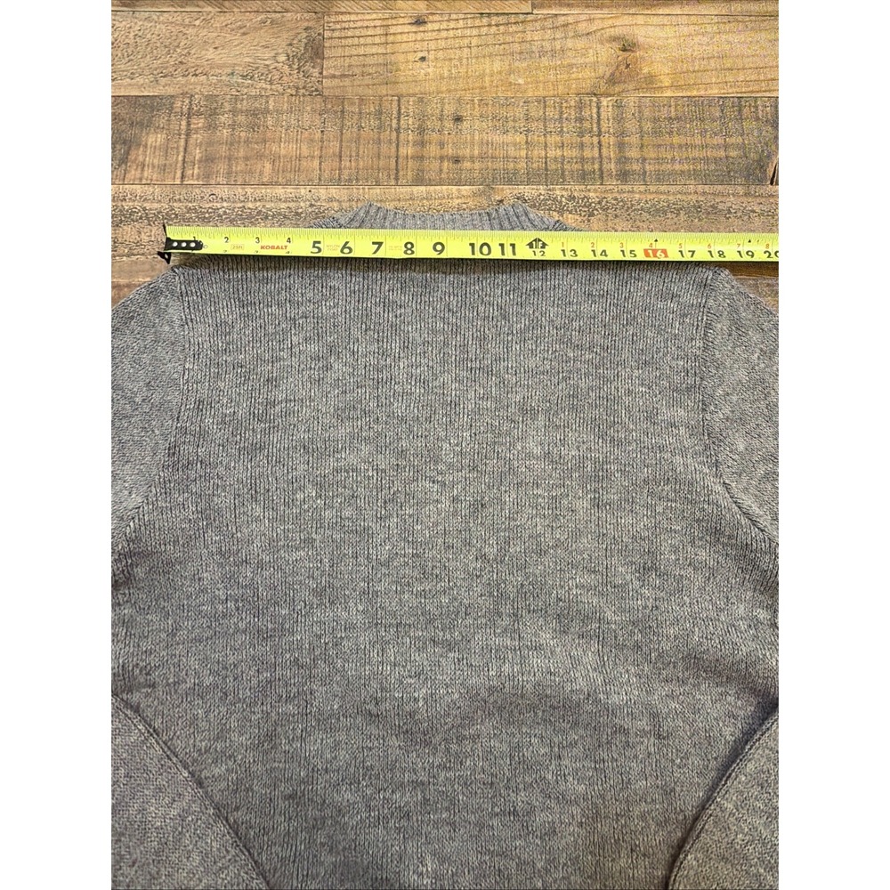 VTG London Fog Mens Argyle V-Neck Sweater Gray Solara, Wool, Mohair USA 80's/90s - Picture 10 of 10